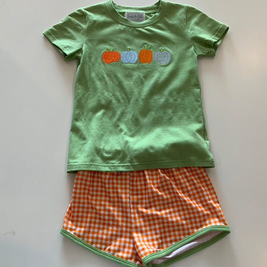 Boys fall pumpkin set