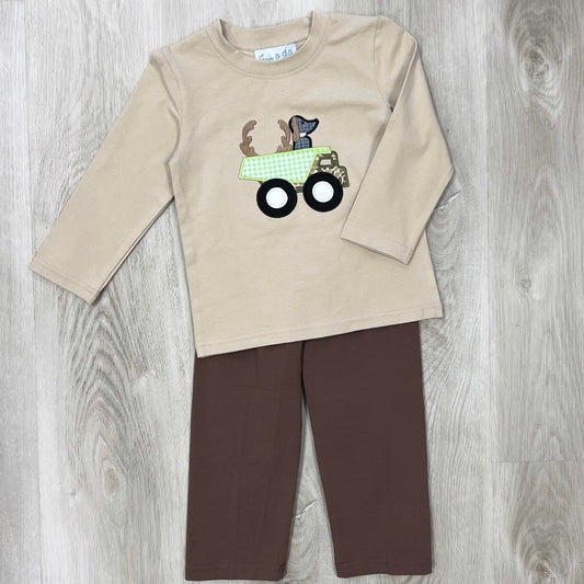 Boys Hunting Dog Camo Set