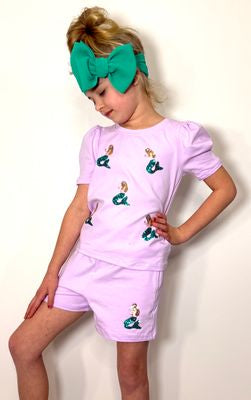 Mermaid Sequin Girls Set