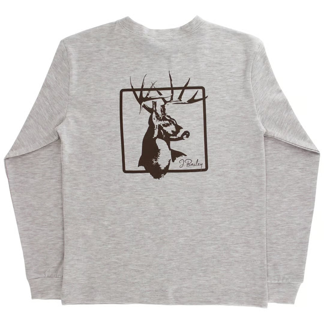 Bailey Boys Logo Tee Deer on Oatmeal
