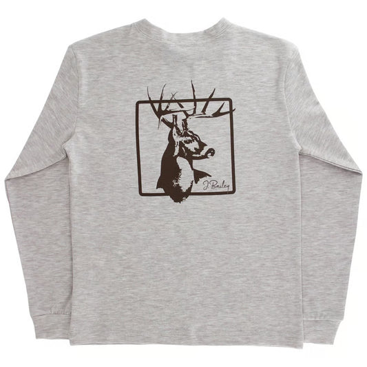 Bailey Boys Logo Tee Deer on Oatmeal
