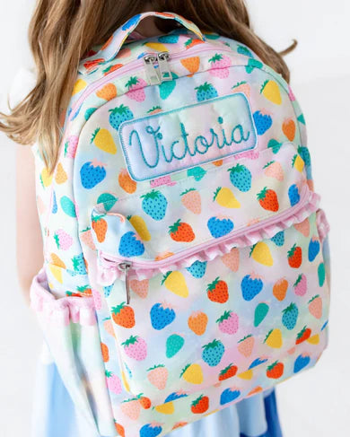 Strawberries Backpack (Monogram Included)