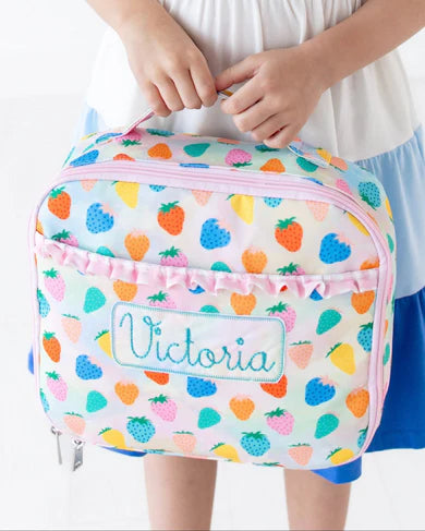 Strawberries Lunch Bag (Monogram Included)