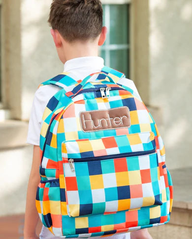 Boy Checkered Backpack (monogram included)