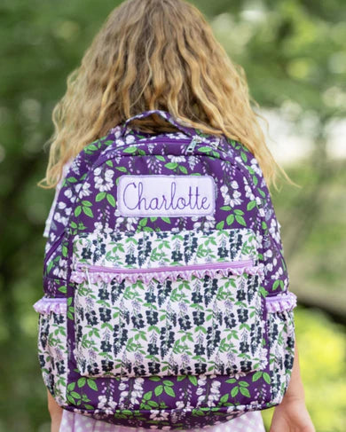 Wisteria Backpack (monogram included)