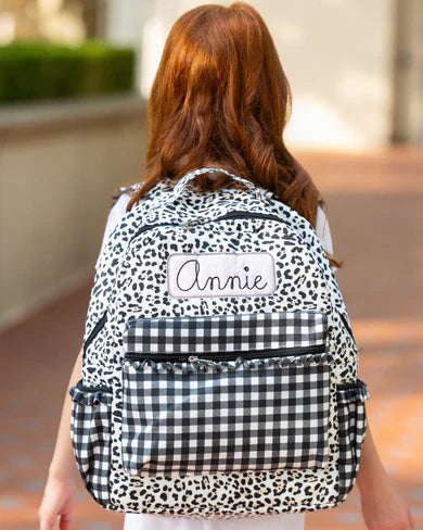 Leopard Backpack (mongram included)