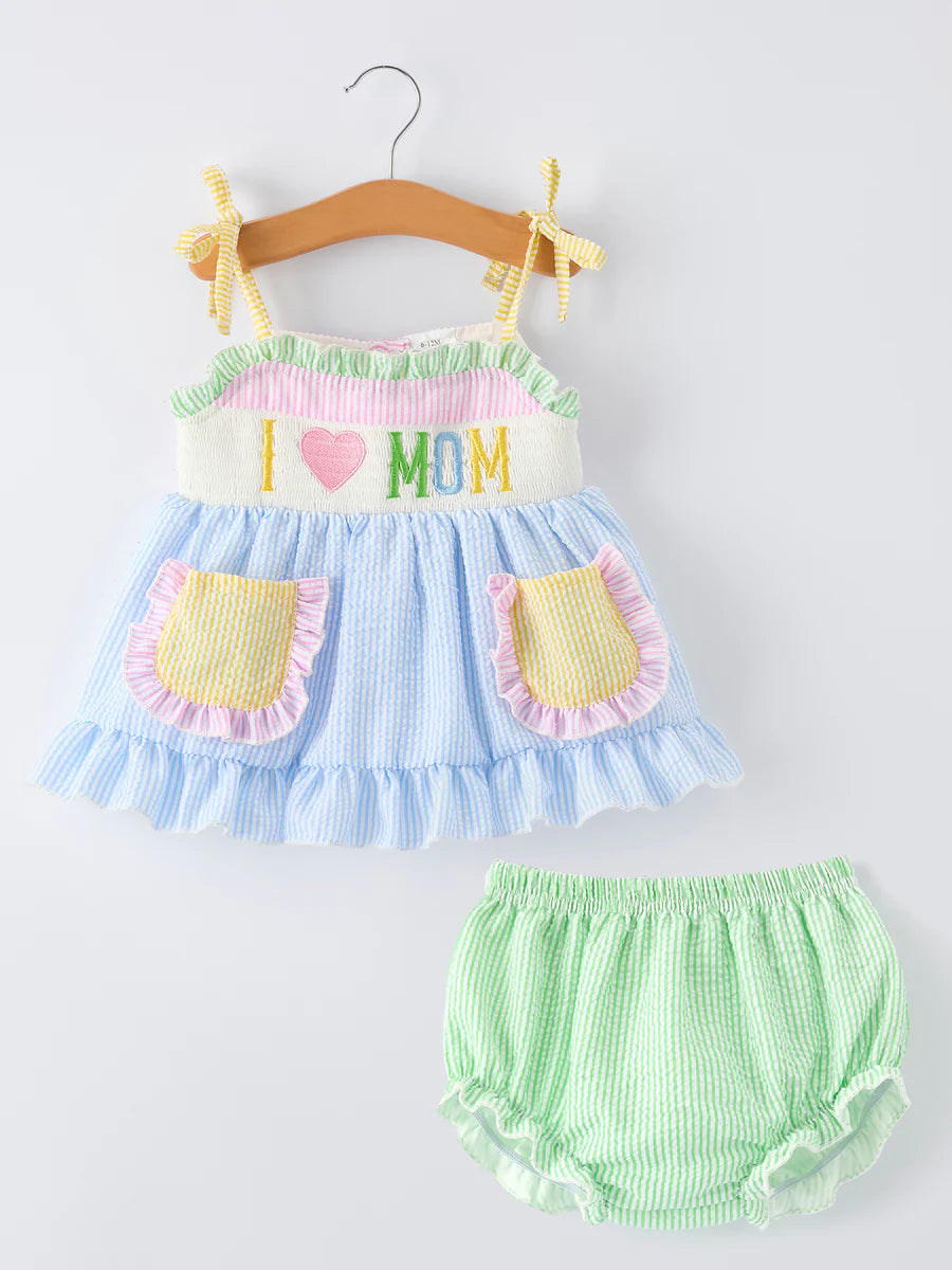 I heart Mom Diaper Set