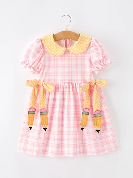 Pencil Plaid Twirl Dress