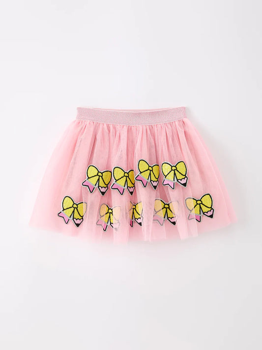 Back to School Pencil Bow Tulle Skirt