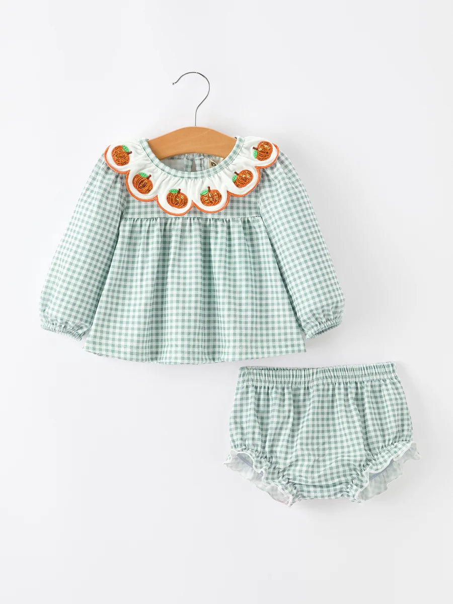 Thanksgiving Pumpkin Bloomer Set