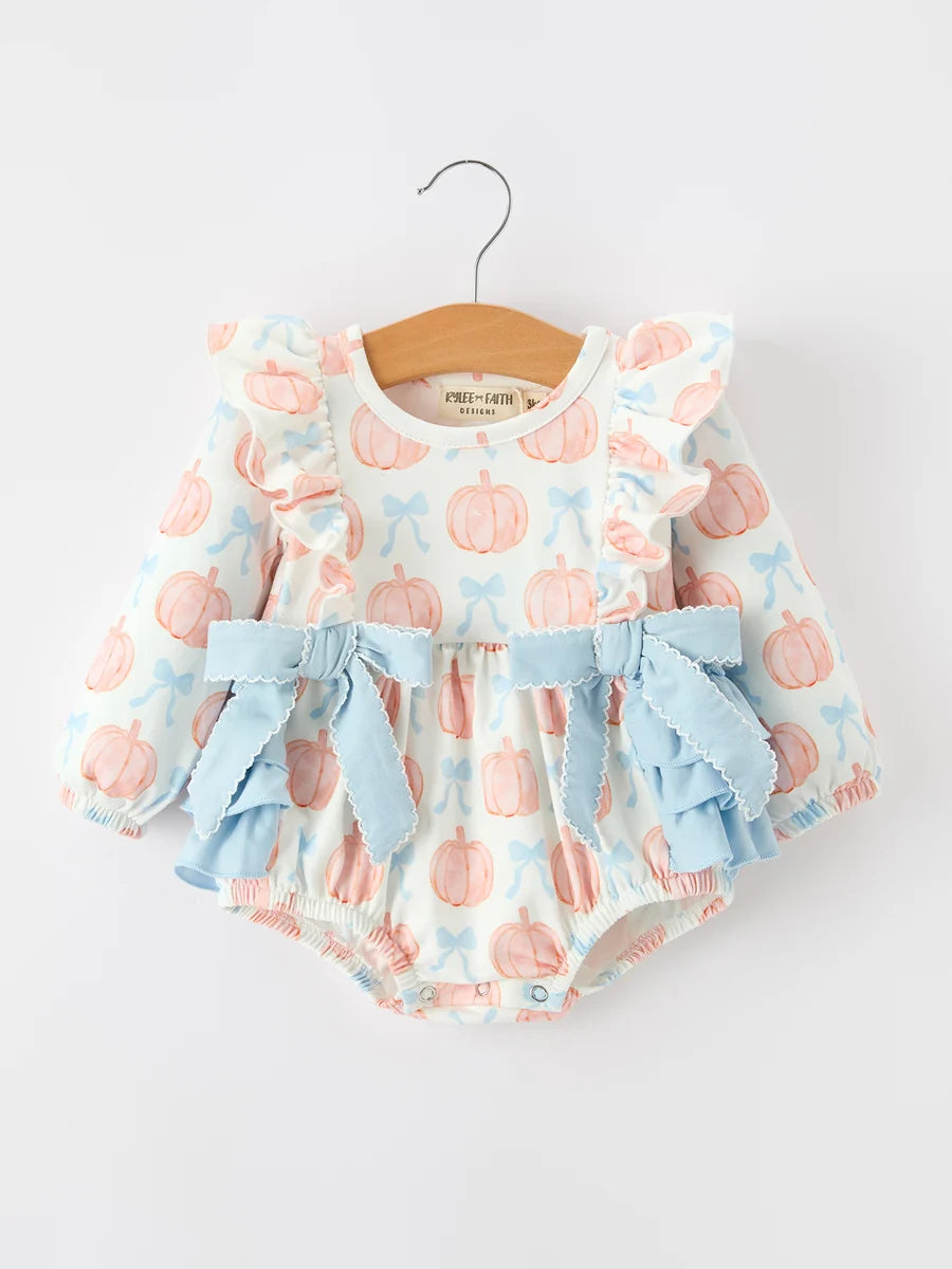 Ruffle Bow Pumpkin Bubble