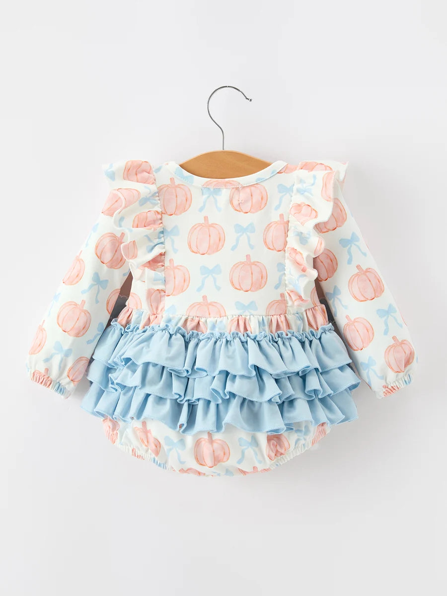 Ruffle Bow Pumpkin Bubble