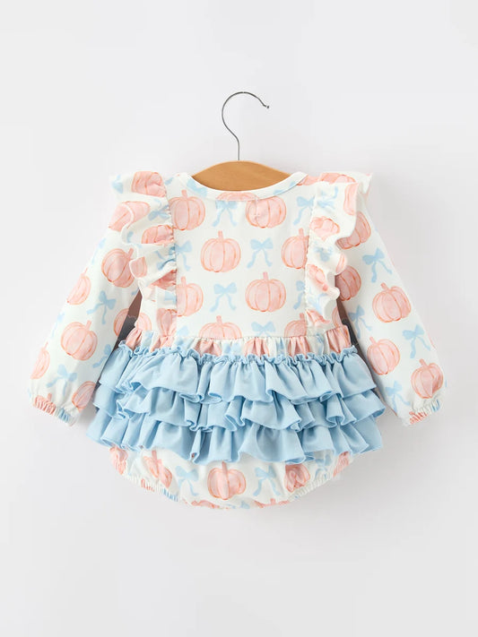 Ruffle Bow Pumpkin Bubble