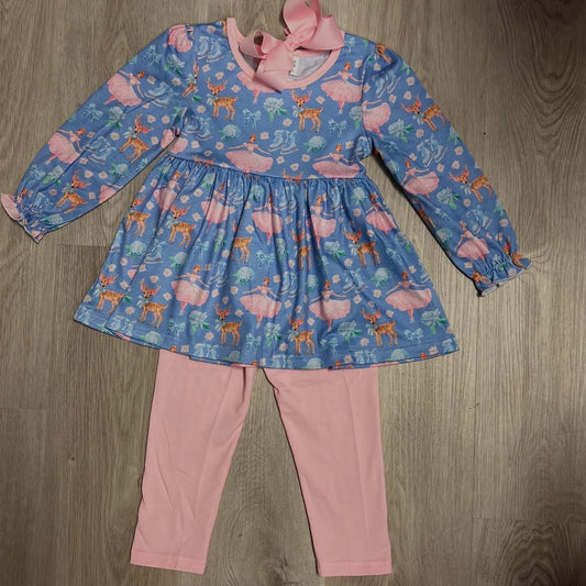 Girls Winter Ballerina Pant set