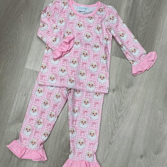 Santa Gingham Pajamas