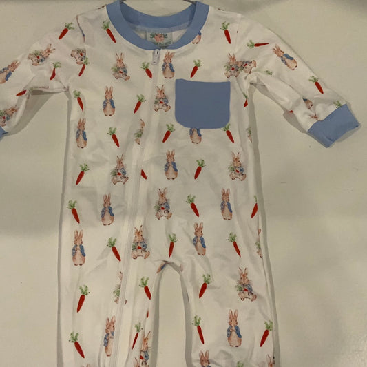 Boys Rabbit Onesie Pajamas