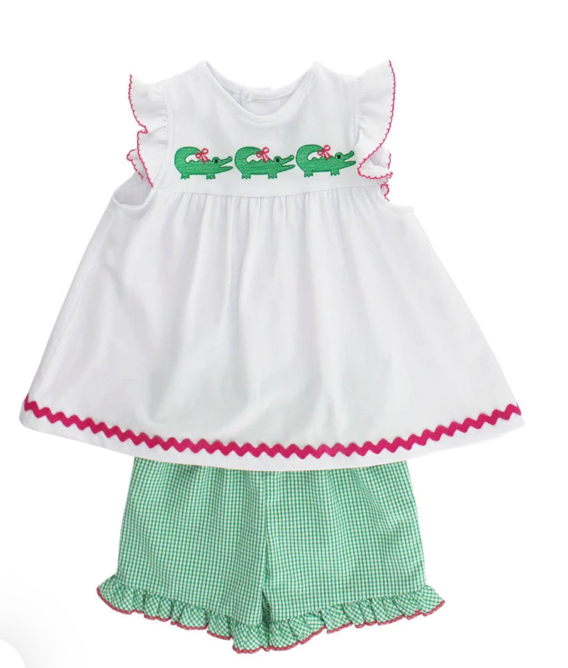 Alligator Tales Girls Short Set