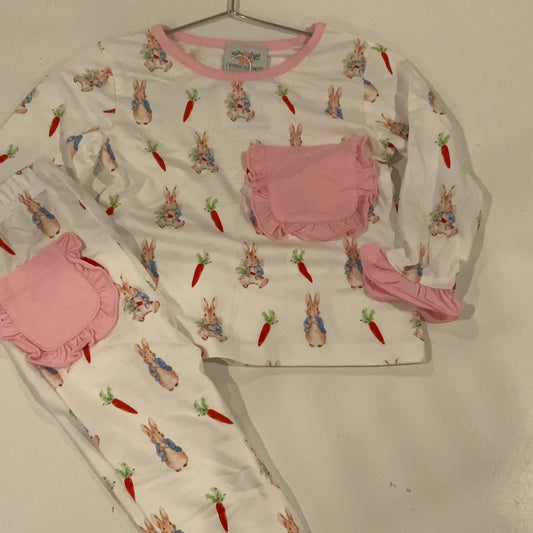Girls rabbit Pajama Set