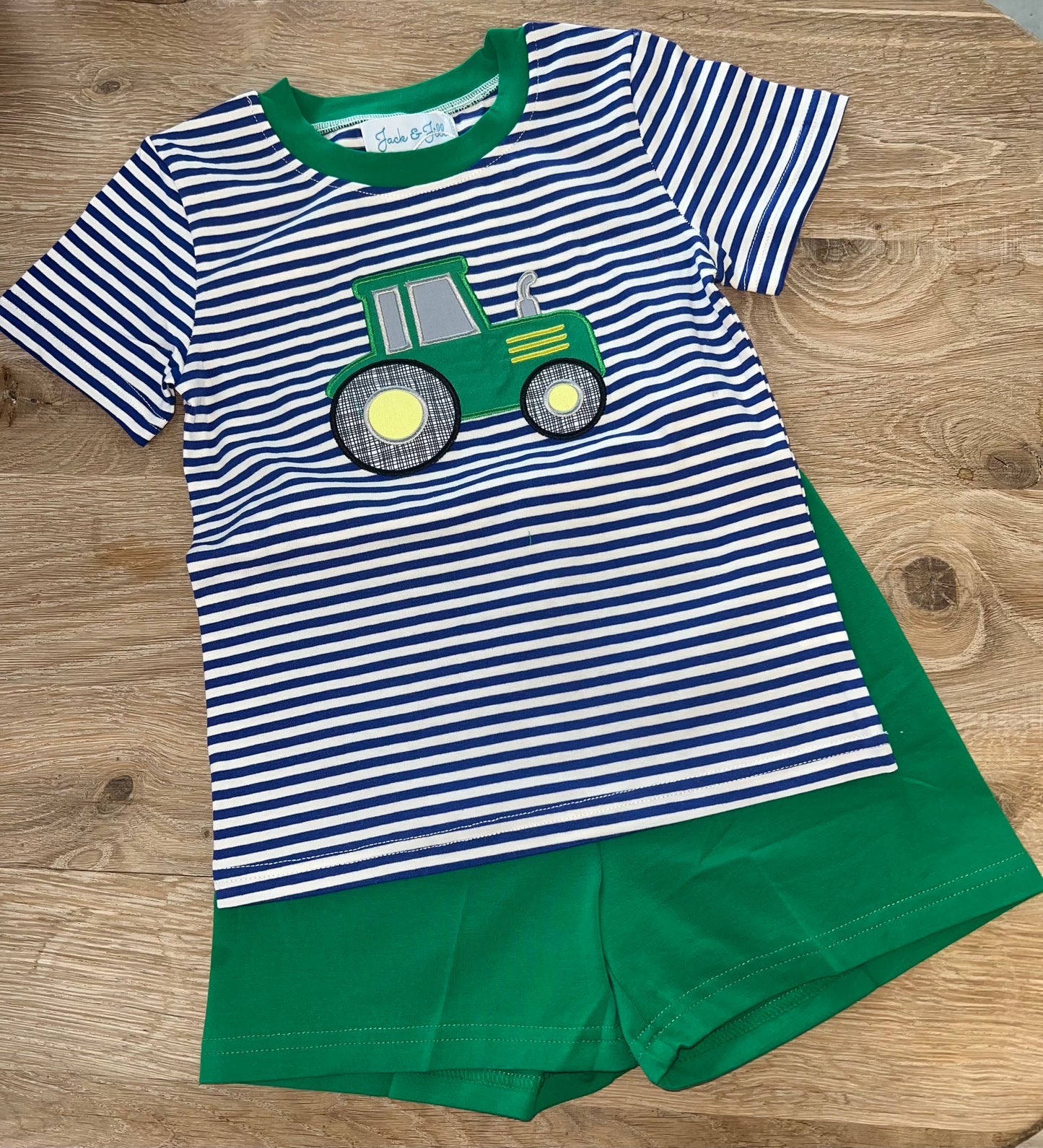 Green Tractor Short Set