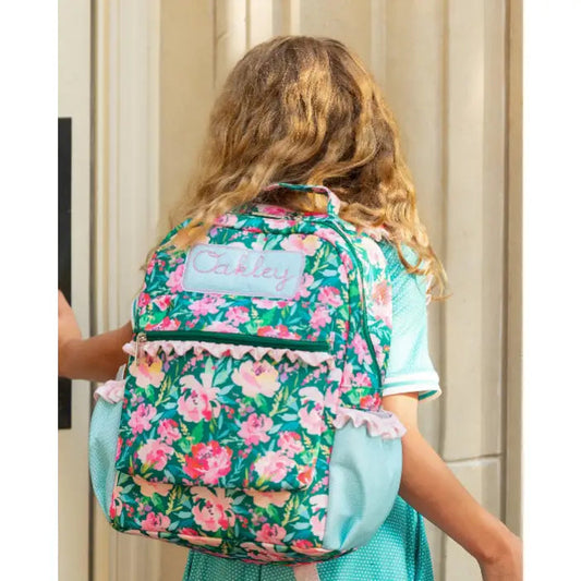 Peony Floral Backpack (monogram included)