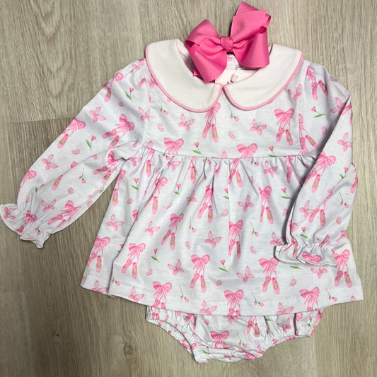 Pink Butterfly Dress