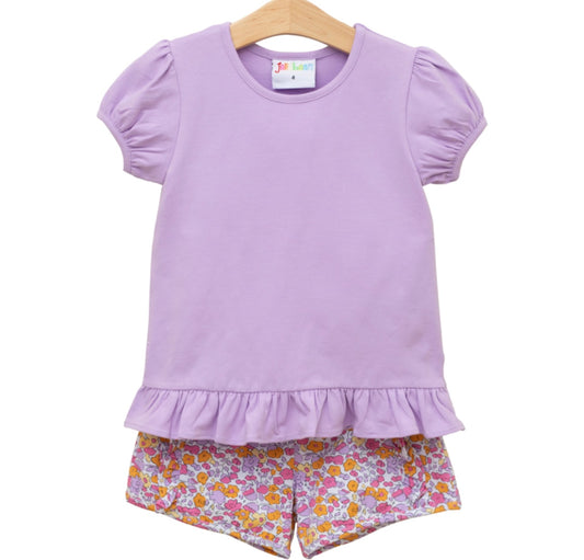 Fall Floral Short Set