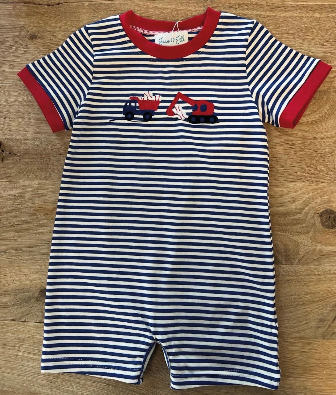 Baseball Construction Romper