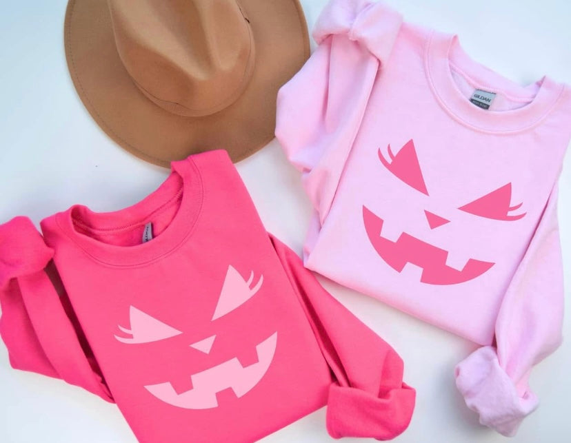 Dark Pink Pumpkin Sweatshirt