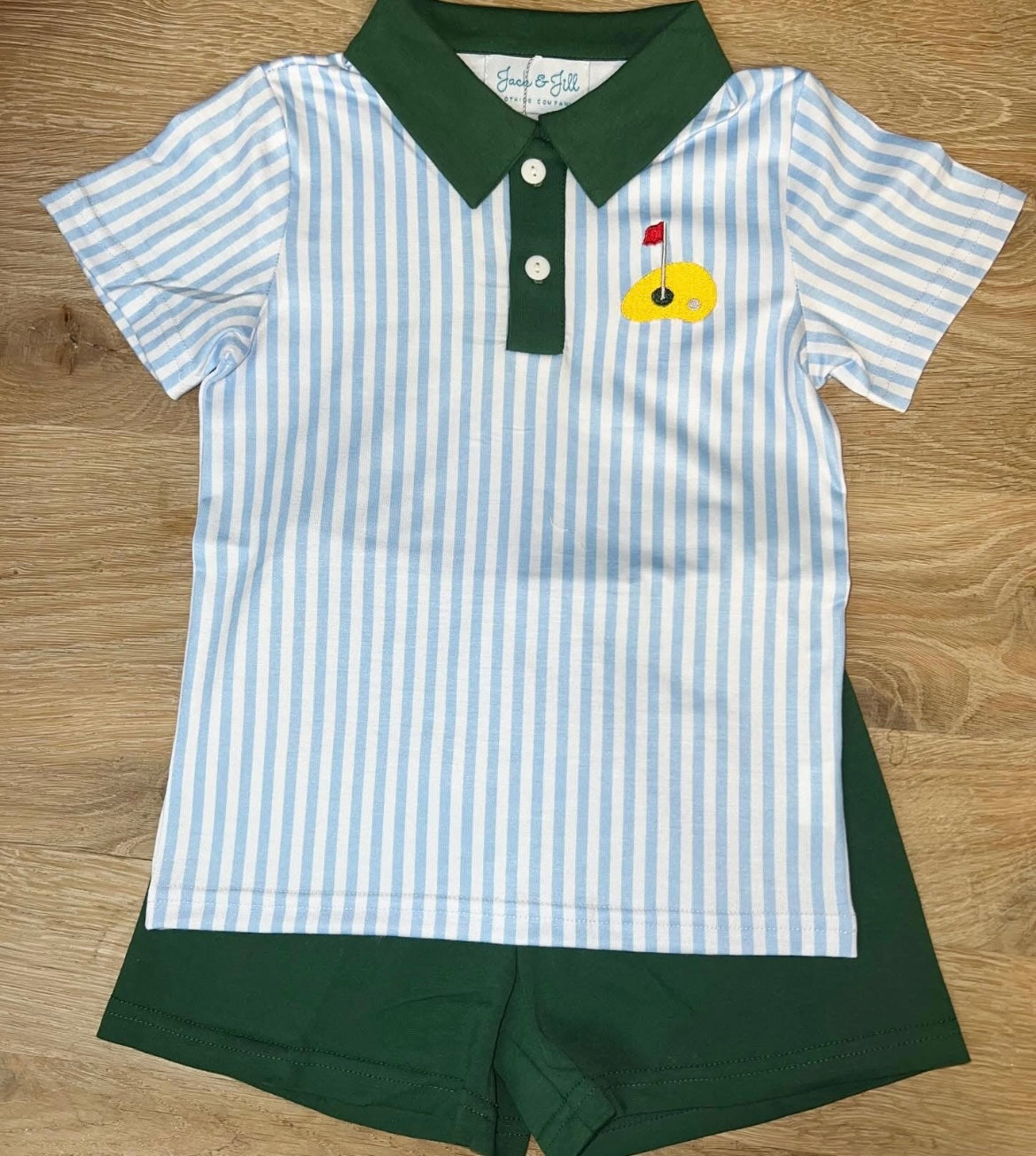 Masters Golf Striped Short Set