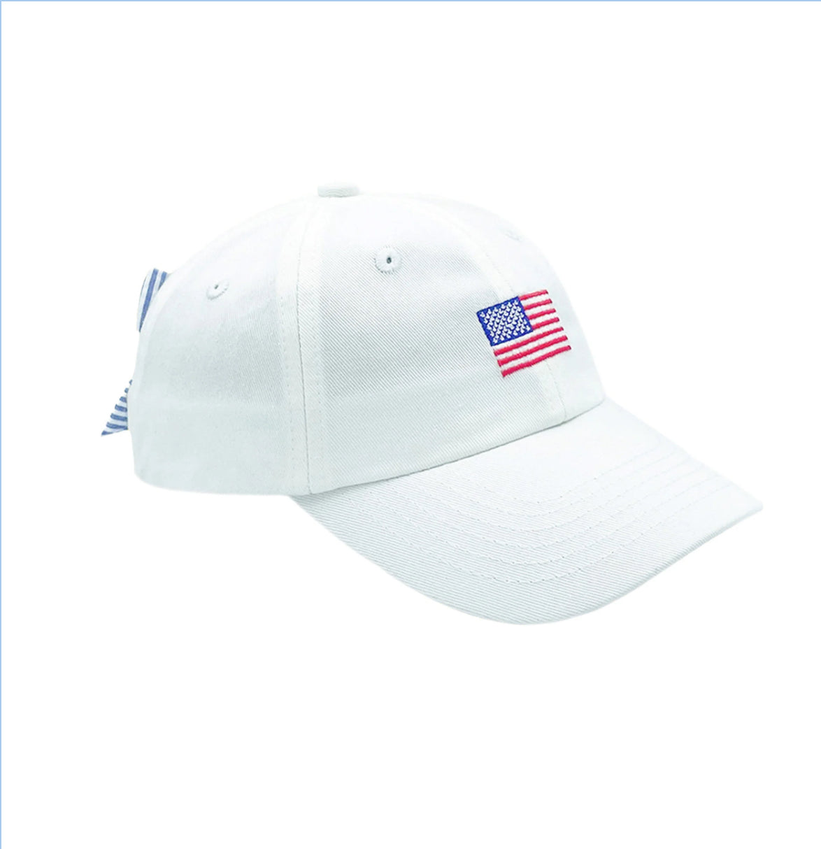 American Flag Bow Baseball Hat