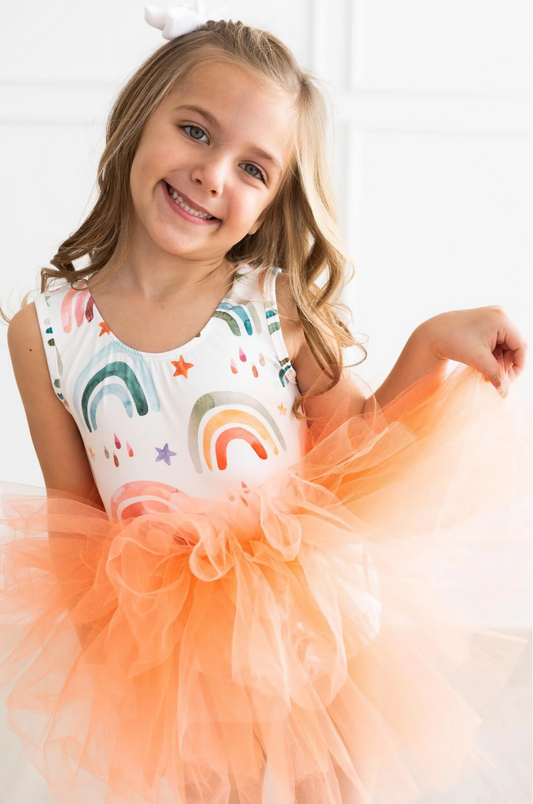 TONAL RAINBOW TANK TUTU LEOTARD