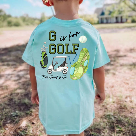 G is for Golf Youth Short Sleeve Shirt