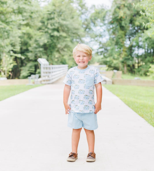 Boys Jack O Lantern Short Set