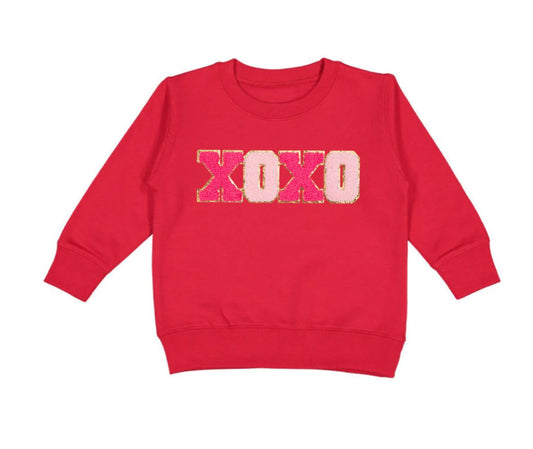 XOXO Patch Valentines Day Sweatshirt