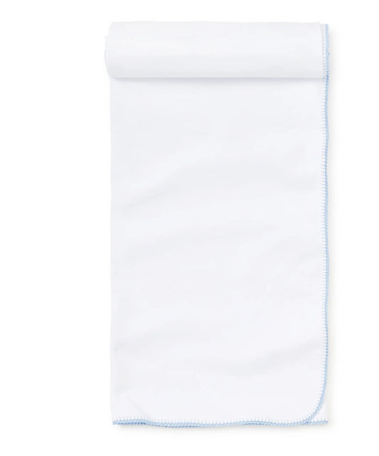 White/Blue New Premier Basics Blanket