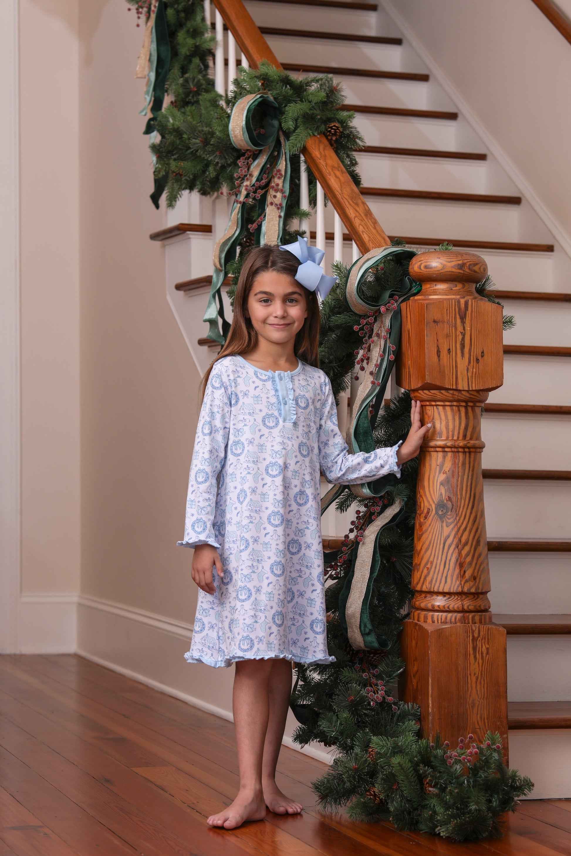 Christmas Toile Dress The Silver Spoon Children's Boutique Christmas Toile Dress The Silver Spoon Children's Boutique