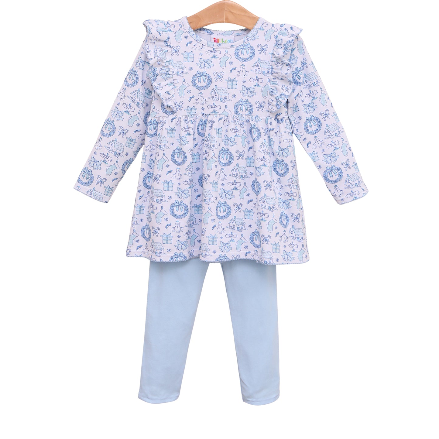 Christmas Toile Pants Set