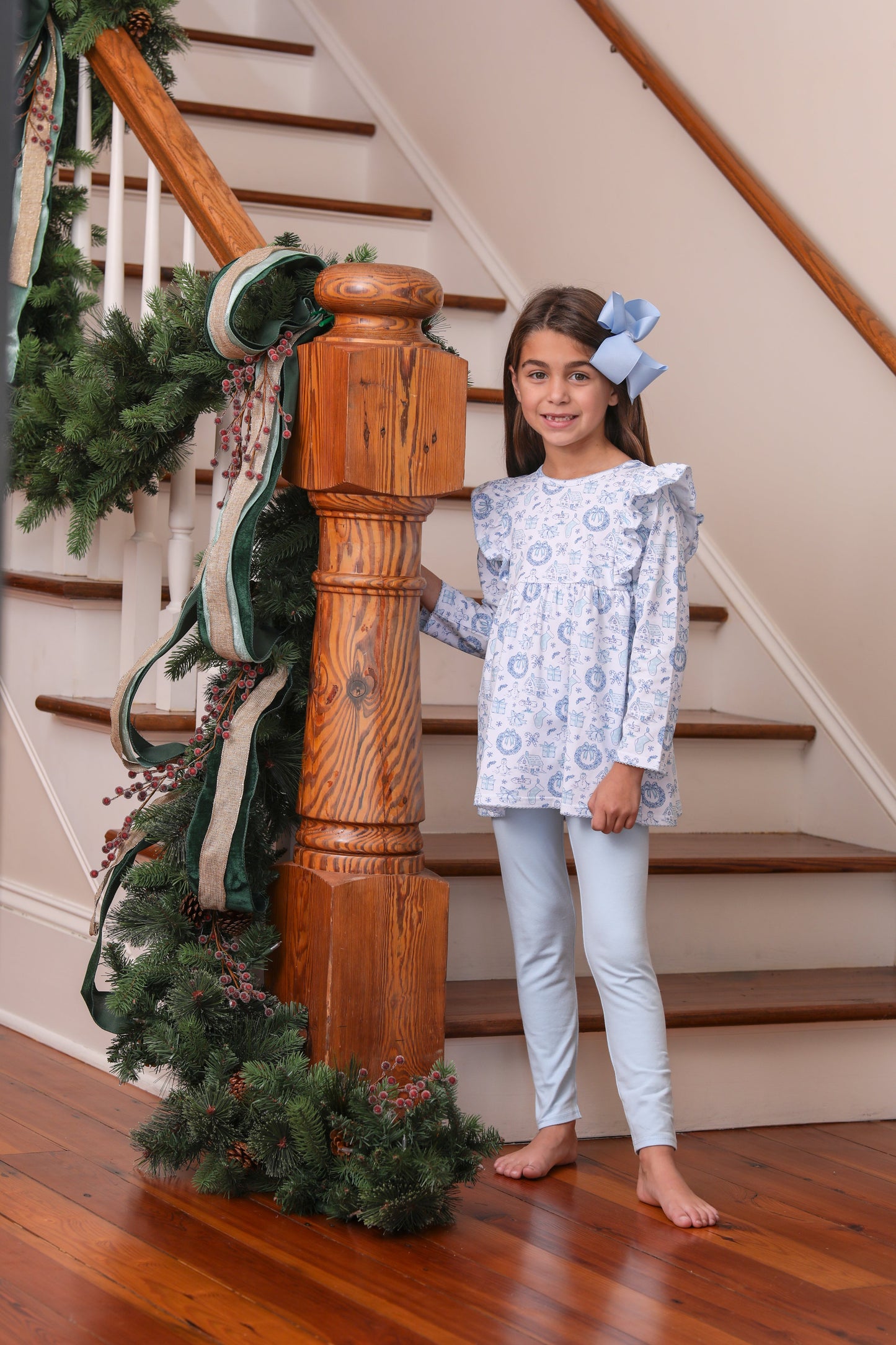 Christmas Toile Pants Set
