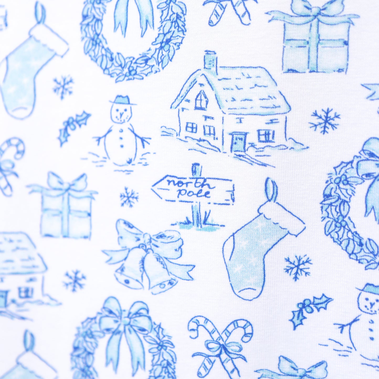 Christmas Toile Pants Set
