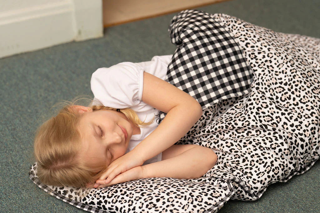 Nap Mat- Leopard (monogram included)