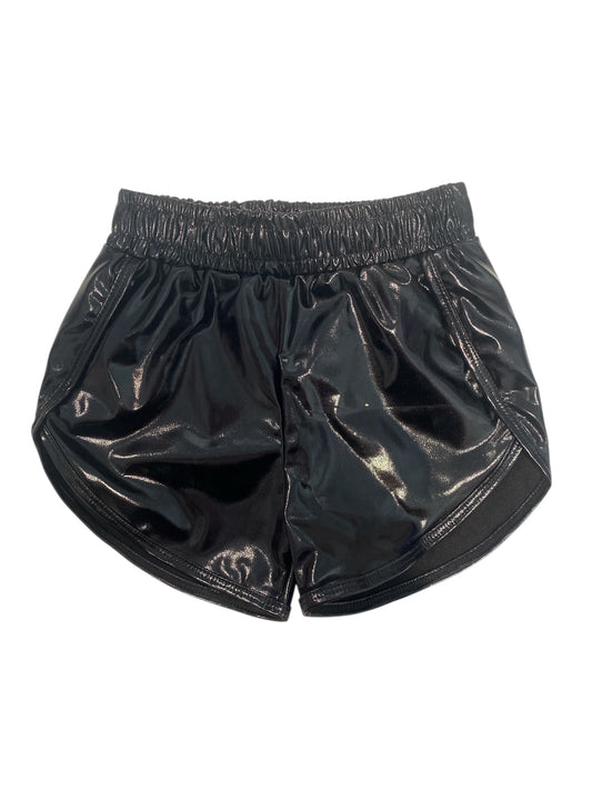 Black Metallic Shorts