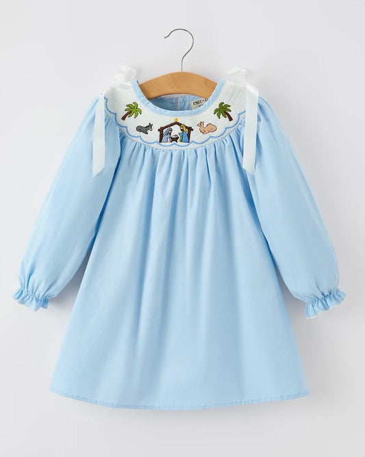 Baby Blue Nativity Dress