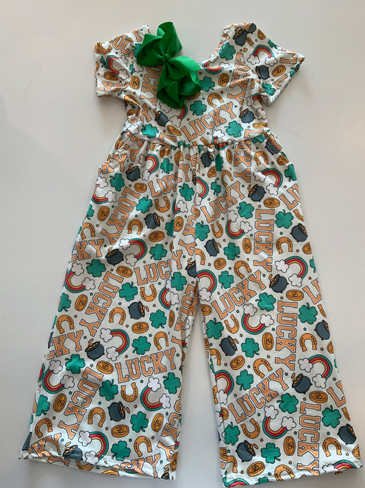 St. Patty’s day pants romper
