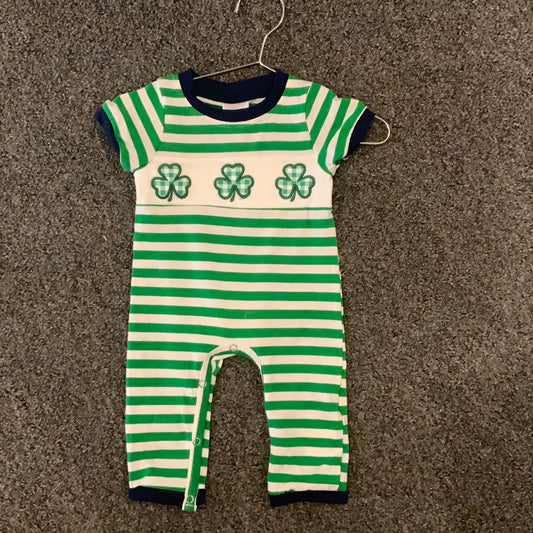 Boys Striped Four Leaf Clover