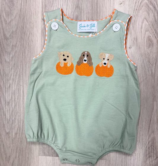 Boys Puppies & Pumpkins Bubble