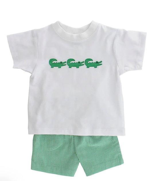 Alligator Tales- Boys Short Set