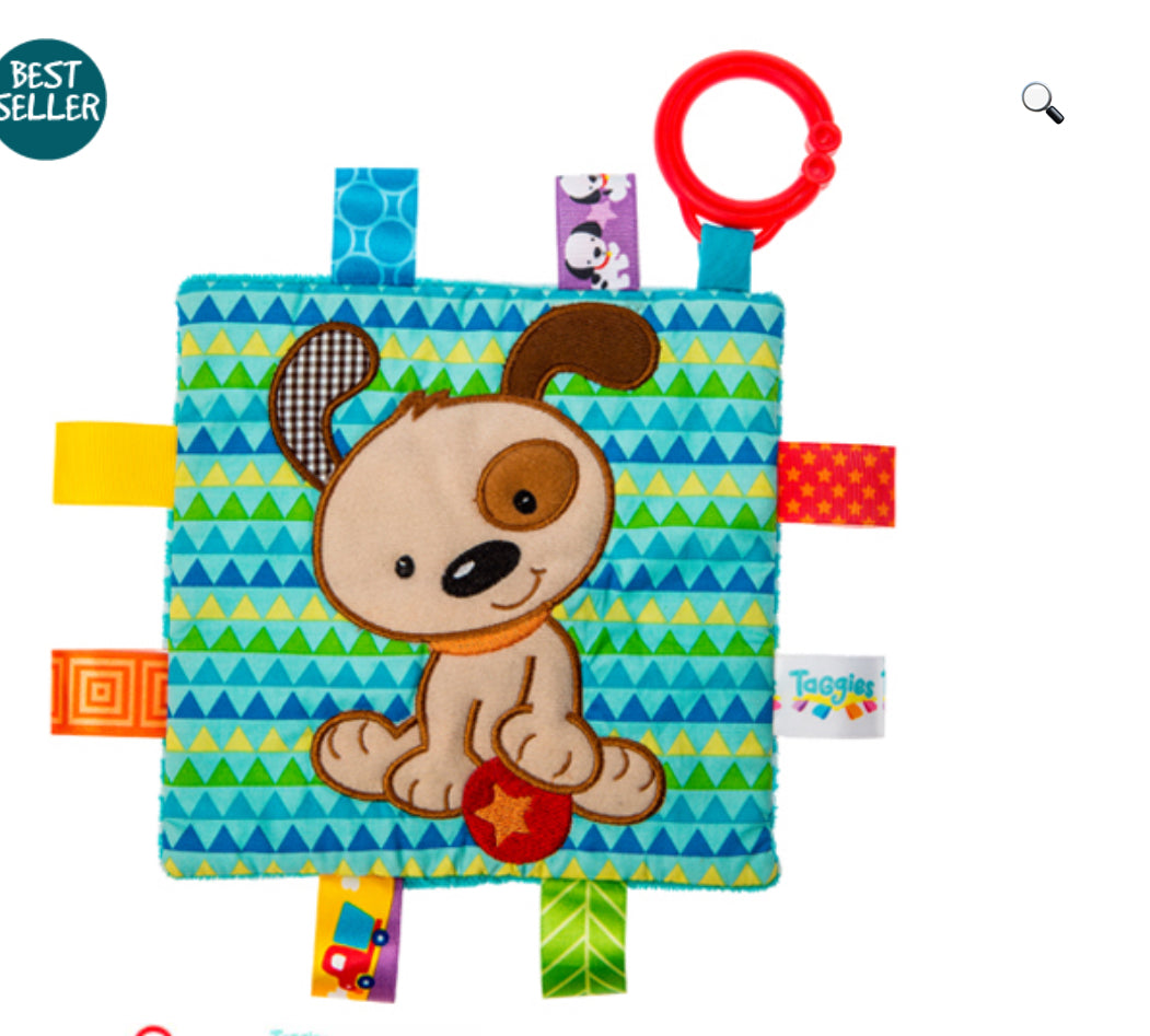 Taggies Crinkle Me Brother Puppy – 6×6″