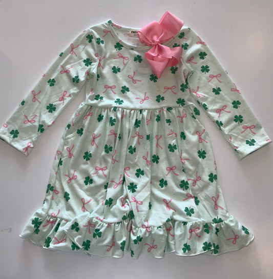St. Patty’s day bow dress