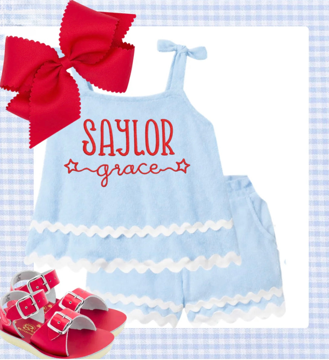 *PRE ORDER* Terry Ric Rac Tank Set