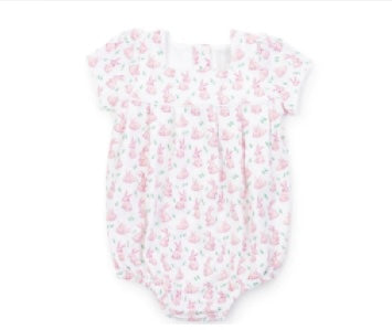 Jill Girls Pima Cotton Girls Bubble Bunny Hop Pink